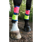 Equisafety Leg Boots Pink/Yellow HORSE Pink/Yellow Leg Wraps