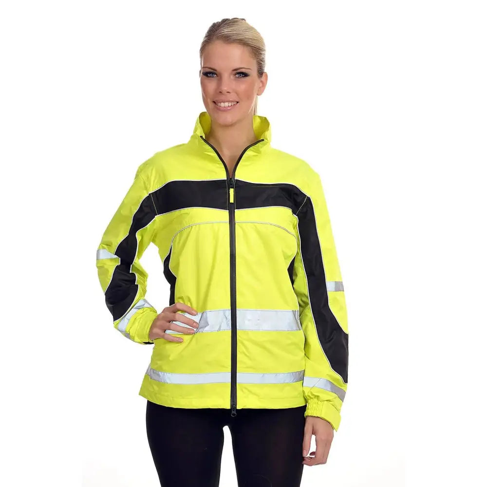 Equisafety Lightweight Waterproof Hi Viz Riding Jackets Yellow X Small Hi-Vis Barnstaple Equestrian Supplies