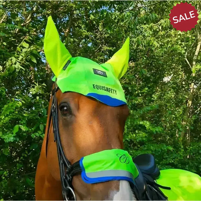 Equisafety Multi-Coloured Noseband Green/Yellow Noseband Covers