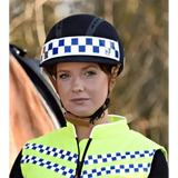 Equisafety Polite Hat Band Blue One Size Riding Hat Bands