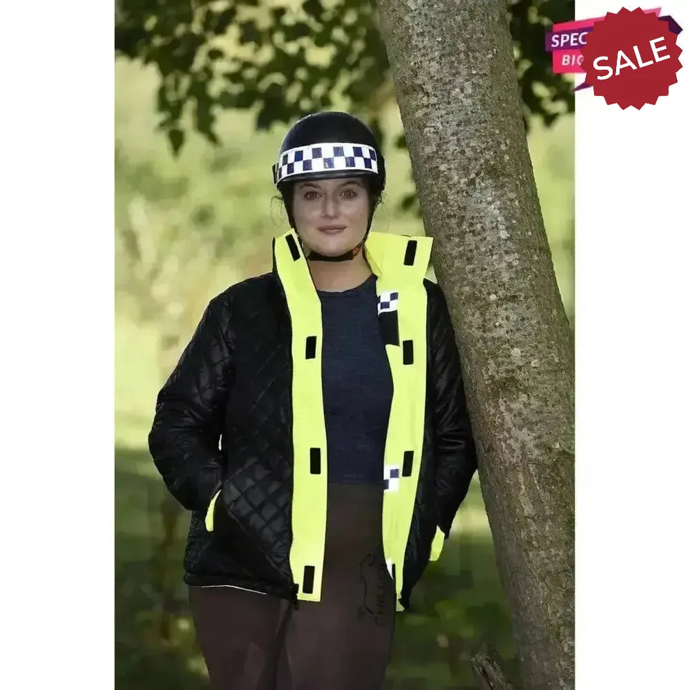 Equisafety Polite Hi Vis Winter Inverno Equestrian Jacket Childs 5 - 7 Years Hi-Vis