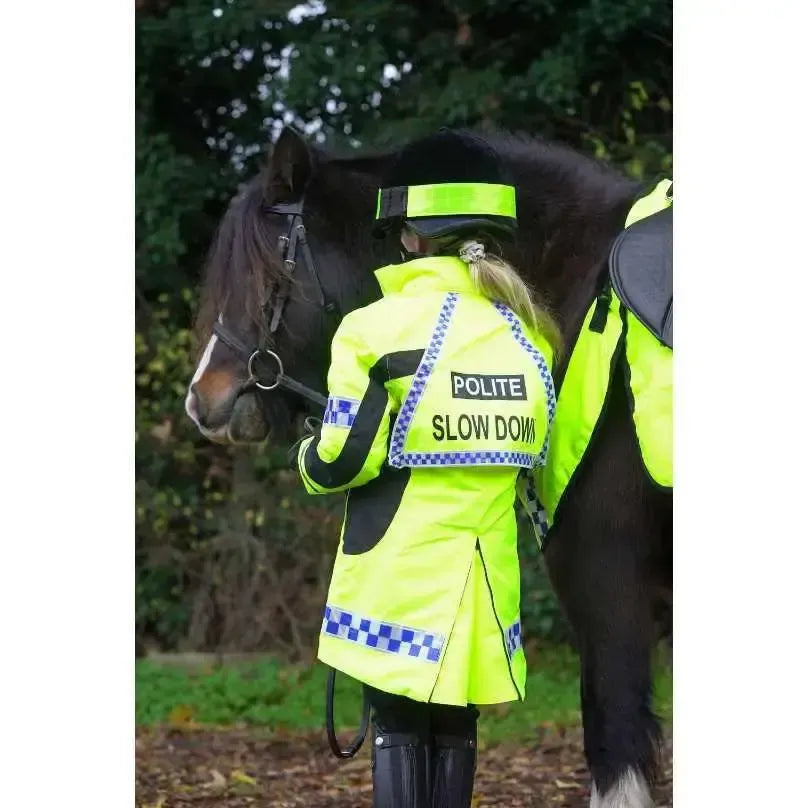 Equisafety Polite Hi Vis Winter Inverno Equestrian Jacket X Small Outdoor Coats & Jackets