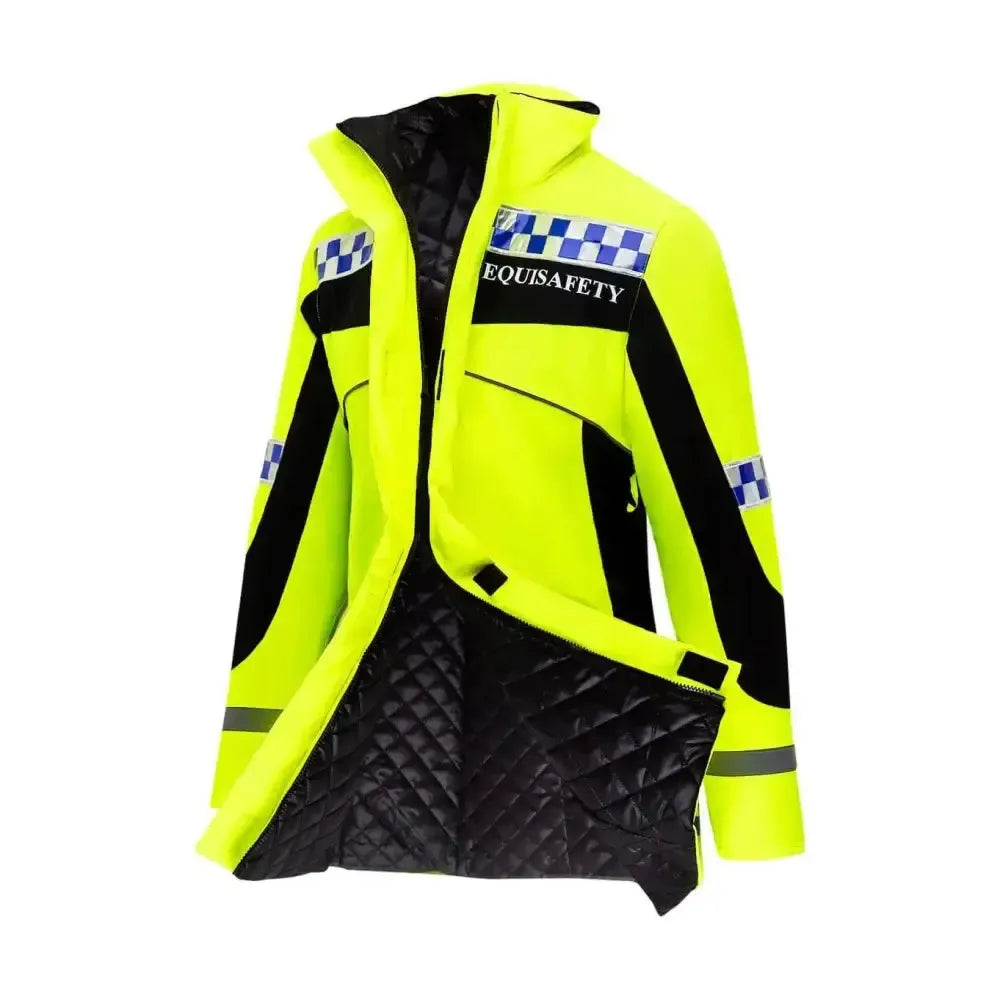 Equisafety Polite Hi Vis Winter Inverno Equestrian Jacket X Small Outdoor Coats & Jackets