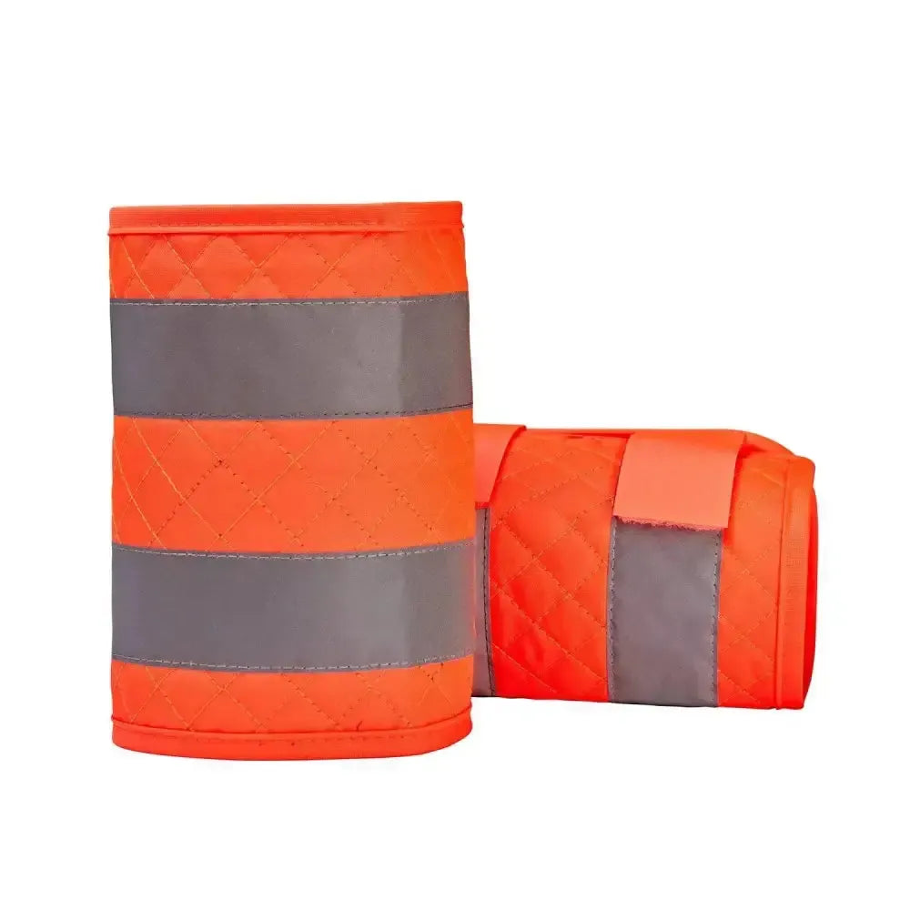 Equisafety Reflective Quilted Leg Wrap Hi Vis Horse Boots Red One Size Leg Wraps