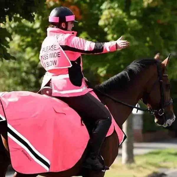 Equisafety Winter Inverno Reflective Hi Viz Riding Jackets Pink X Large Hi-Vis Barnstaple Equestrian Supplies