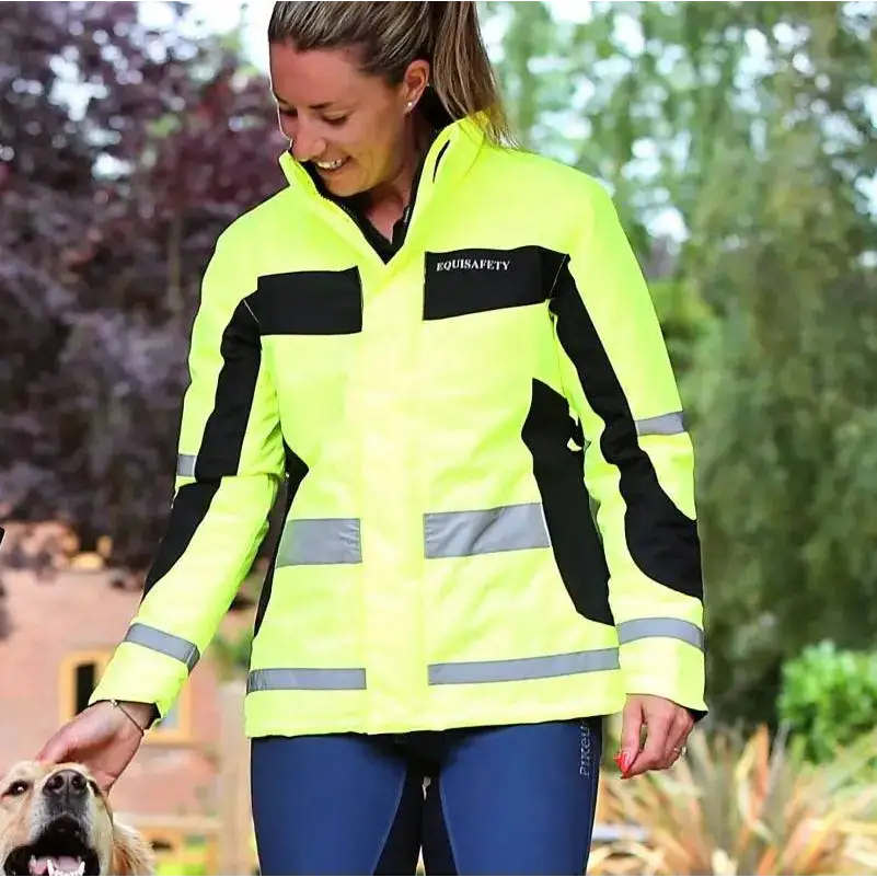 Equisafety Winter Inverno Reflective Hi Viz Riding Jackets Pink X Large Hi-Vis Barnstaple Equestrian Supplies