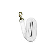 White nylon horse lead with gold swivel hook from equisential cotton leads for easy horse handling