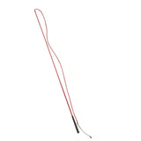 Red leather equisential economy lunge whip with black handle and metal tip for training horses