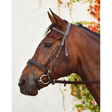 EquiSential Flash Bridle Raised Leather Black Pony Flash Bridles