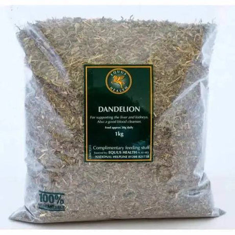 Equus Health Dandelion Leaf 1kg Equus Health Horse Supplements Barnstaple Equestrian Supplies