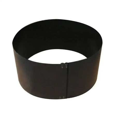 Black metal eton brooding ring with a smooth matte finish and slight seam for 1-2m diameter adjustable length brooding