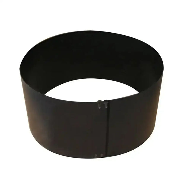 Black metal eton brooding ring with a smooth matte finish and slight seam for 1-2m diameter adjustable length brooding