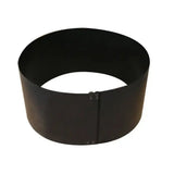 Black metal eton brooding ring with smooth matte finish and slight seam ideal for 1-2m diameter brooding