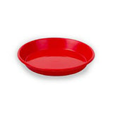 Bright red glossy plastic plant saucer for eton chick tray poultry feeder or chick tray poultry use