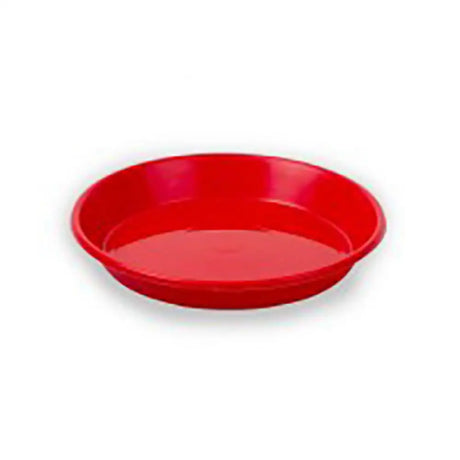 Bright red glossy plastic plant saucer for eton chick tray poultry feeder or chick tray poultry use