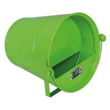 Bright green metal mailbox with handle and mail slot for eton cottage garden bucket poultry drinker use