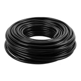 Eton heavy duty black pvc nipple hose with a smooth, slightly textured surface for tough garden use