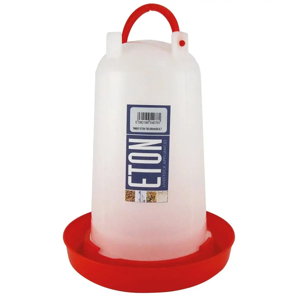 Eton TS12 Poultry Drinker 1.5 Lt Poultry Drinkers Barnstaple Equestrian Supplies