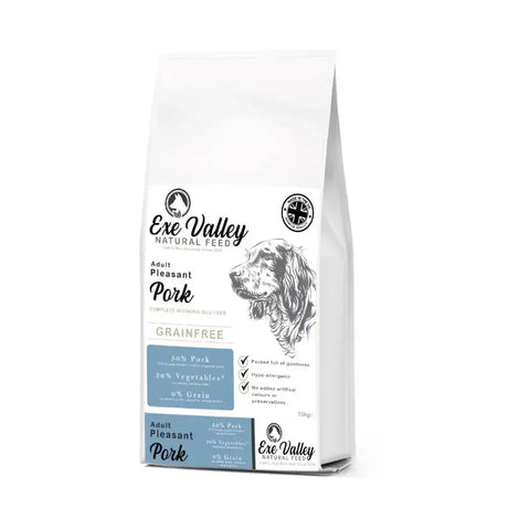 Exe Valley Grain Free Pork Dry Dog Food 10kg Dog Food