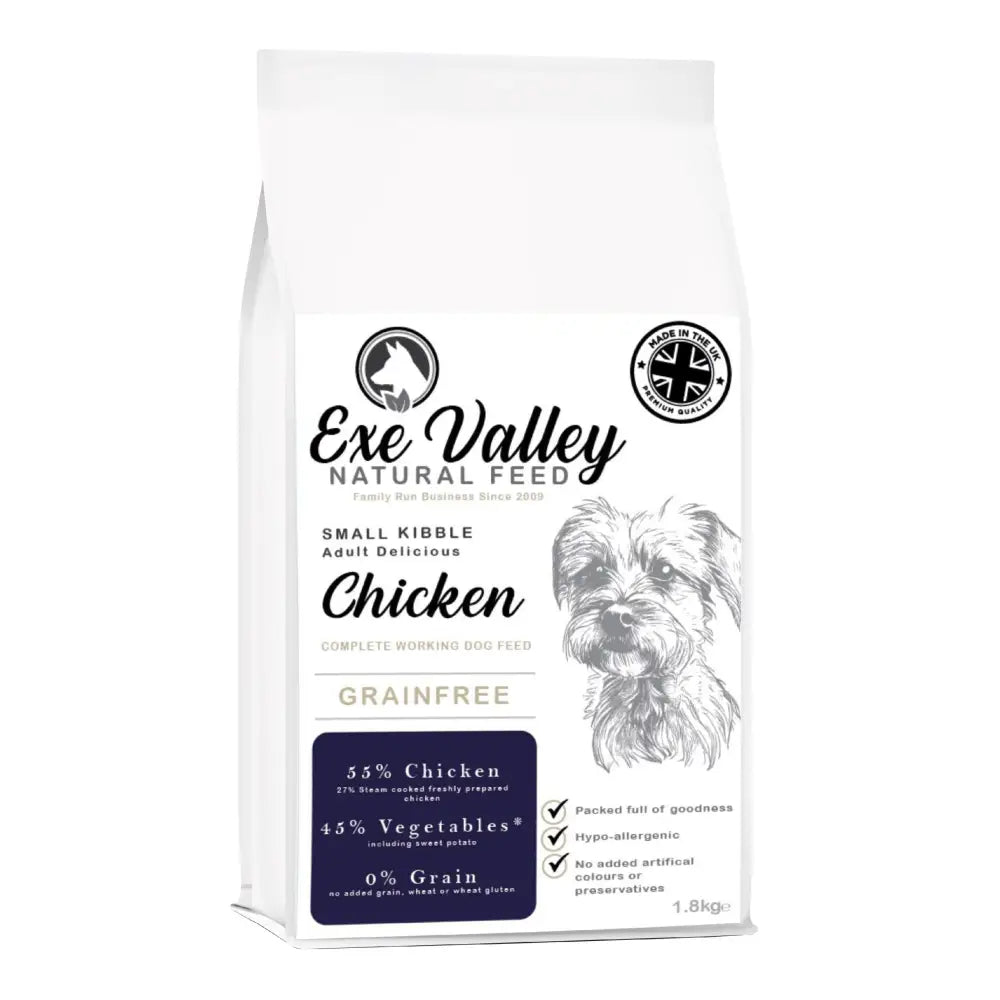 Exe Valley Small Breed Chicken Dry Dog Food 1.8Kg Dog Food Barnstaple Equestrian Supplies