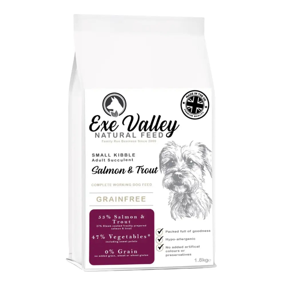 Exe Valley Small Breed Salmon Dry Dog Food 1.8Kg Dog Food Barnstaple Equestrian Supplies