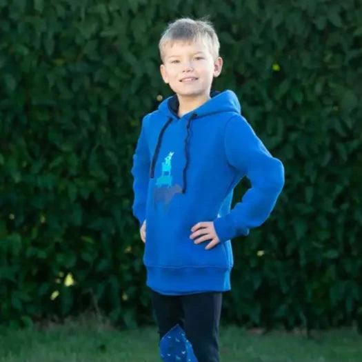 Farm Collection Hoodie by Little Knight Cobalt Blue 3-4 Years Jumpers & Hoodies Barnstaple Equestrian Supplies