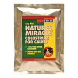 Farmsense natures miracle pure bovine colostrum for newborn calf deprived in shiny silver foil pouch with green yellow label