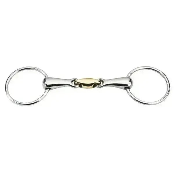 Feeling Anatomic Loose Ring Snaffle with Copper Alloy Lozenger Link 114 Mm (4 1/2&Quot;) Horse Bits