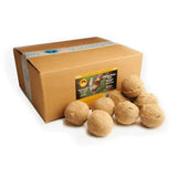 Brown round feldy chicken pecker balls original pellets in a cardboard box innovative pecker treat for chickens