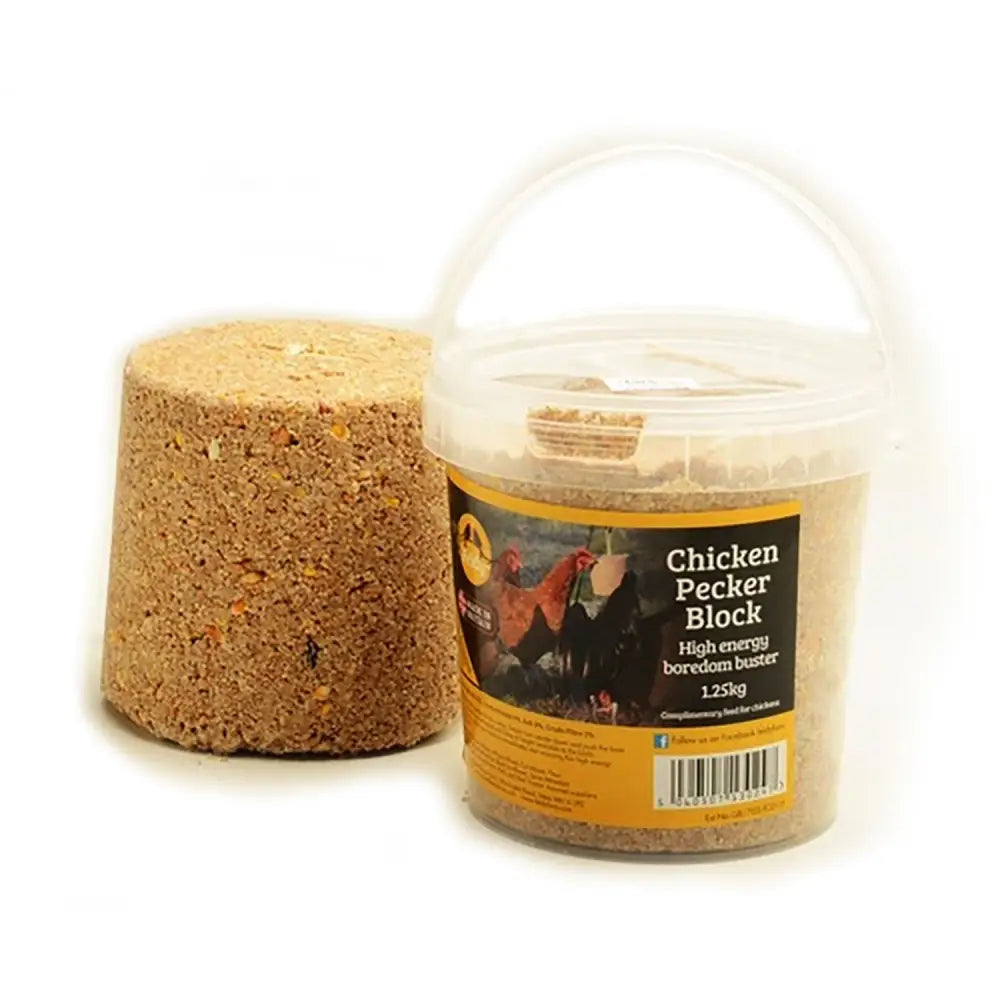 Feldy Chicken Pecker Blocks Original 1.25kg Poultry Treats Barnstaple Equestrian Supplies