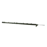 Black metal fenceman poly electric fencing post with pointed tip and notches perfect for electric fencing post use