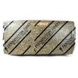 A roll of fennington miscanthus bedding in beige and black striped packaging showing fibrous material inside