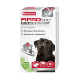 Beaphar fiprotec combo spot-on solution for large dogs kills fleas and biting lice in white box with red and green accents