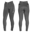 Firefoot Bankfield Sticky Bum Breeches Ladies Grey/Black 26" Grey/Black Riding Breeches Barnstaple Equestrian Supplies