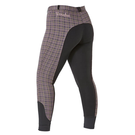 Firefoot Farsley Breeches Ladies Rose Gold Check 26" Rose Gold Barnstaple Equestrian Supplies