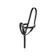 Black leather firefoot foal slip halter with silver metal buckles and rings perfect for foal slip leather use