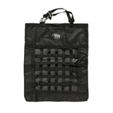 Black firefoot rectangle haybag with mesh grid front and adjustable strap handle for horse feed storage