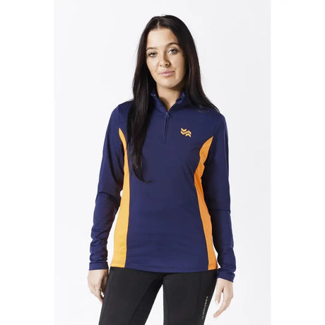 Firefoot Standbury Base Layer Kids Navy/Orange Large Navy/Orange Barnstaple Equestrian Supplies