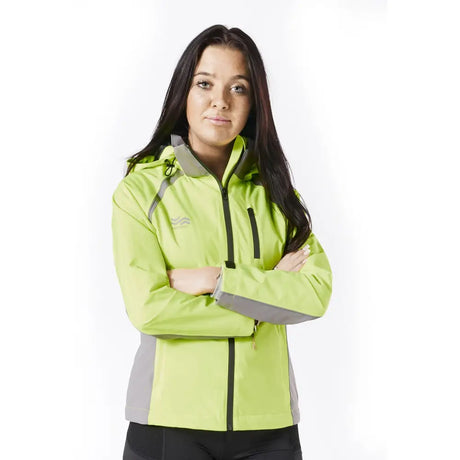 Firefoot Waterproof Fleeced Lined Jacket Ladies Yellow/Grey Large YELLOW/GREY Jackets