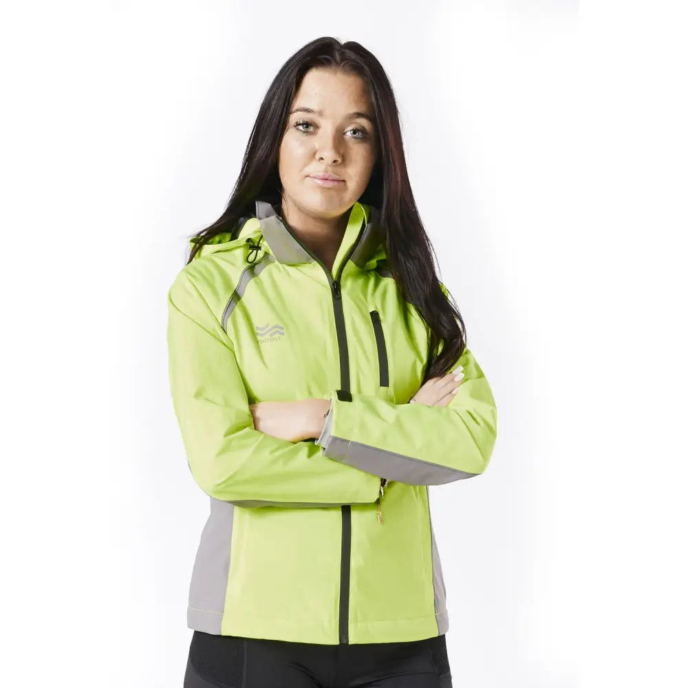 Firefoot Waterproof Fleeced Lined Jacket Ladies Yellow/Grey Large YELLOW/GREY Jackets
