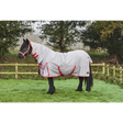 Fireoot Turnout Rug Zero Fill Fixed Neck Grey/Red 6' 9" Grey/Red Turnout Rugs