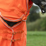 Swish Fleece Rug With Neck Cover - Orange 4'3 Neck Covers