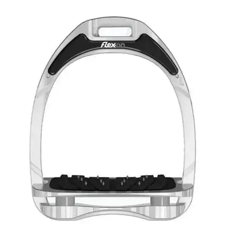 Flex-On Aluminium Stirrups Inclined Footbed Aluminium Grey Stirrups Barnstaple Equestrian Supplies