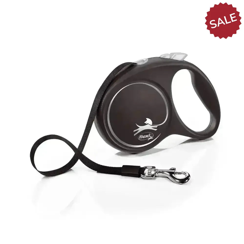 Flexi Black Design Tape Black 5 m Black Dog Lead