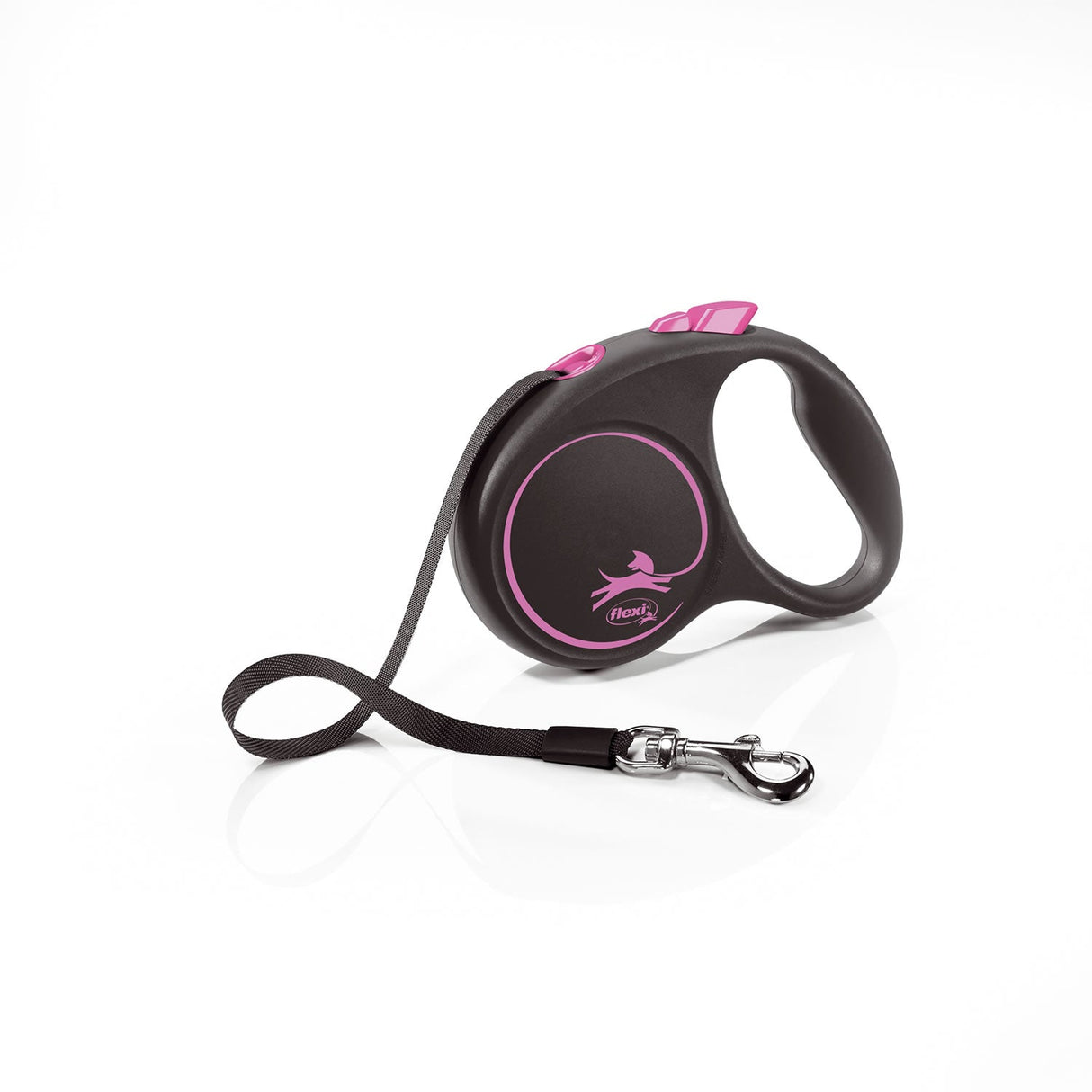 Flexi Black Design Tape Pink  Barnstaple Equestrian Supplies