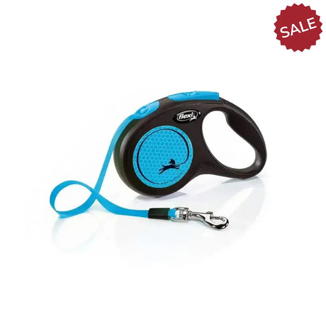 Flexi New Neon Tape Blue 5 m Blue Dog Lead