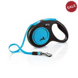Flexi New Neon Tape Blue 5 m Blue Dog Lead