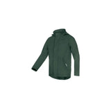 Dark green flexothane classic ascot rain jacket khaki green with hood and zippered pockets, water-resistant jacket