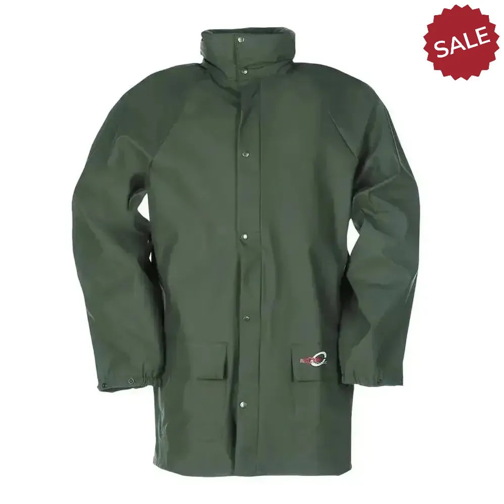 Flexothane Classic Dortmund Coat Khaki Gree Small Green Workwear