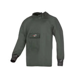 Dark olive green flexothane classic lissadell waterproof waders with hood reinforced cuffs and patched chest pocket